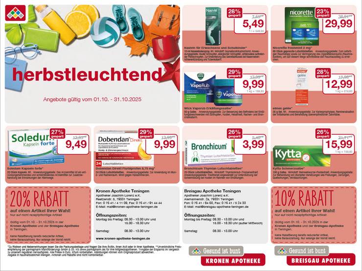 Angebote Oktober