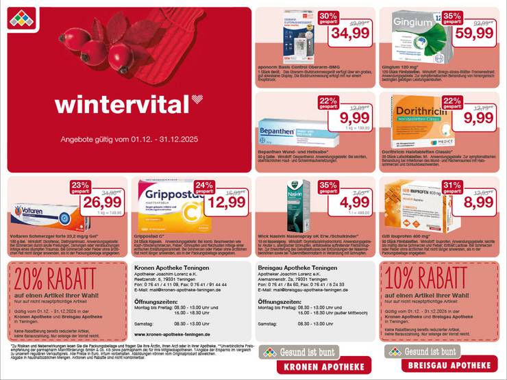 Angebote Dezember